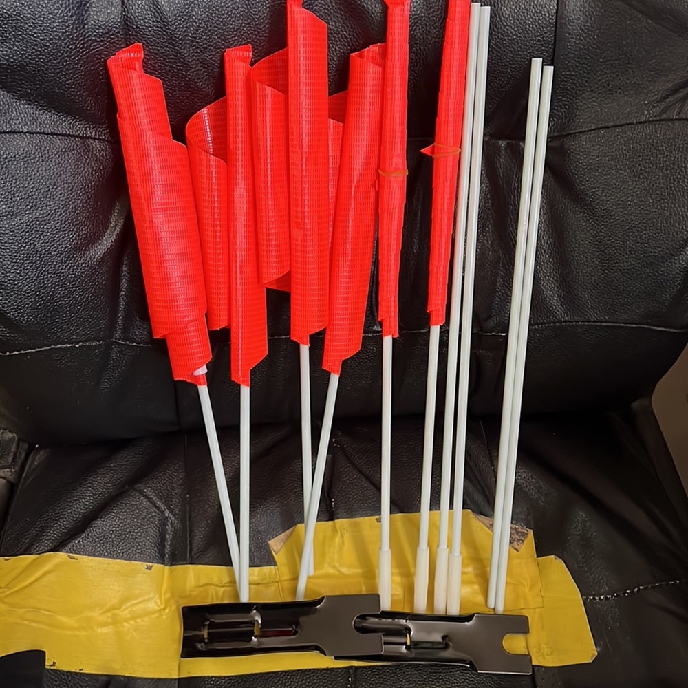 New Orange Bike Safety Flags